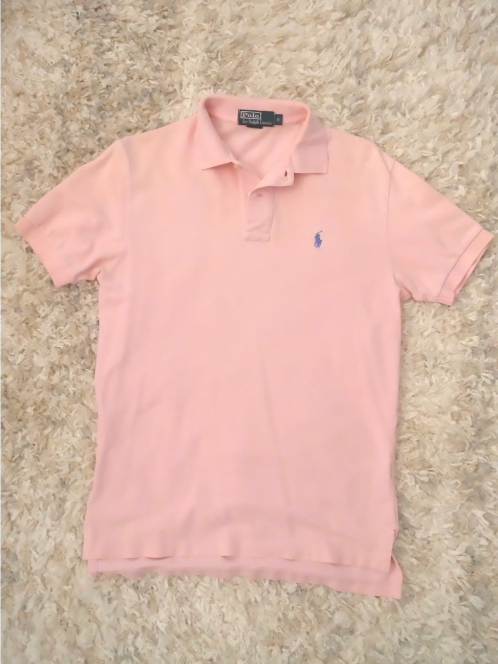 Polo Ralph Lauren Men’s Pink Classic Polo Shirt - Size S
